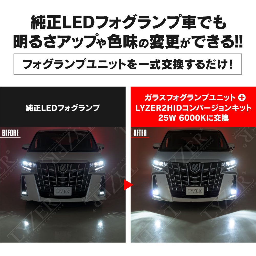 RAV4(R3.12~) MC後用 ガラスフォグランプユニット / LYZER公式