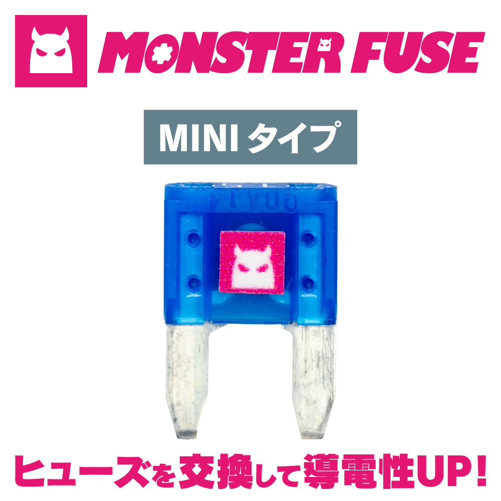 Lyzerオフィシャルショッピングサイト World Wing Light Monster Fuse Miniタイプ 単品 アンペア数選択 Lyzerオフィシャルショッピングサイト World Wing Light Monster Fuse Miniタイプ 単品 アンペア数選択